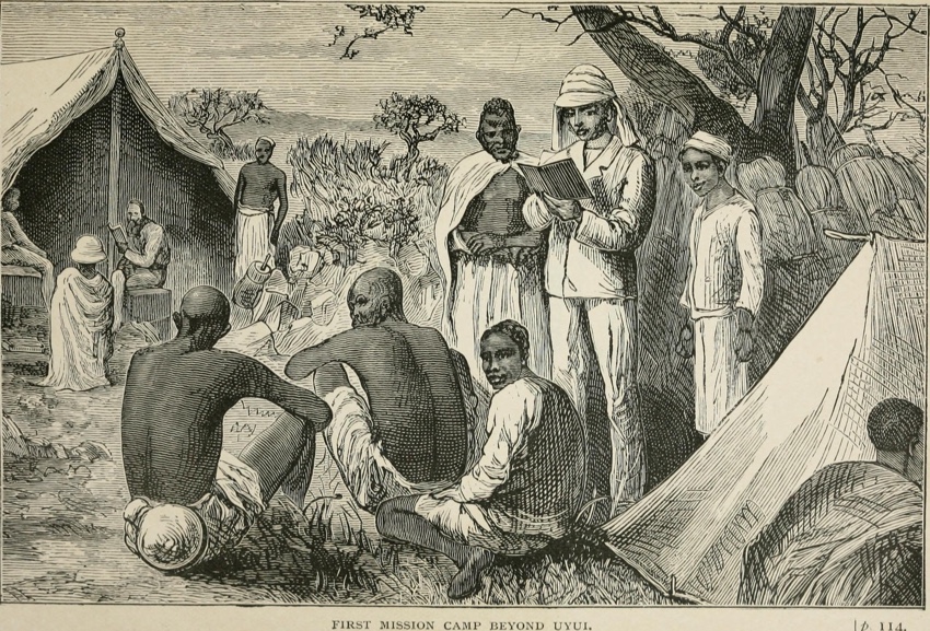 The idealised Victorian ideal of a missionary in Africa – the actuality was considerably less pleasant (Mackay of Uganda)