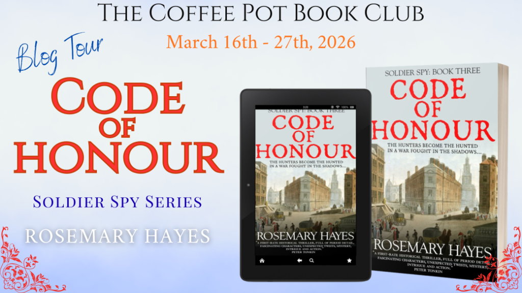 Code of Honour Coffee Pot Book Club Tour Banner