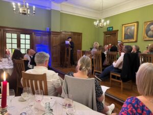 Andrew Taylor in character during the Murder Mystery
